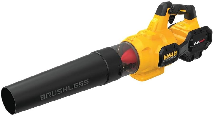 **DeWalt DCBL772X1 60V MAX Cordless Leaf Blower** takes the top spot for 2025 with its unbeatable combination of power and convenience. Delivering up to 600 CFM and 125 MPH, it effortlessly clears heavy, wet leaves and debris. The brushless motor ensures efficiency and durability, while the 60V battery