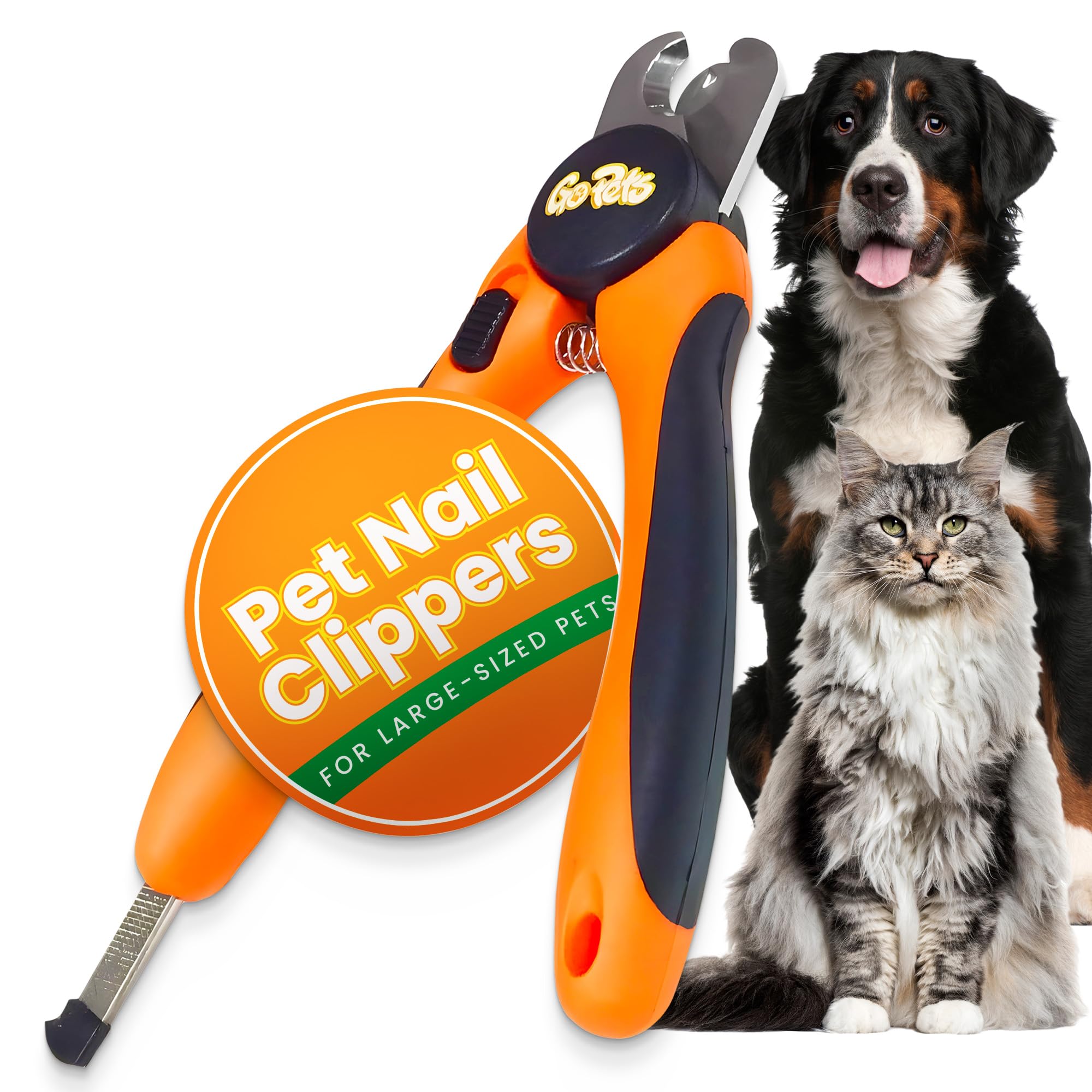 **GoPets Nail Clippers for Dogs** are a versatile choice, featuring thick stainless steel blades that handle even the toughest nails with ease. Designed for medium to large dogs, these clippers come with a safety guard and a locking mechanism for secure storage. The ergonomic, angled handle reduces hand fatigue, which our testers appreciated during longer grooming sessions. Additionally, GoPets