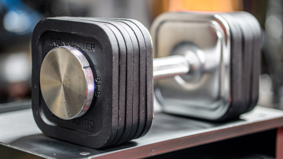 **Ironmaster Quick-Lock Adjustable Dumbbells** are a favorite for heavy lifters in 2025, with a weight range of 5 to 75 pounds per dumbbell (expandable to 165 pounds). The quick-lock screw system ensures secure weight changes, though it’s slower than dial or pin mechanisms. Built with heavy-duty steel, these dumbbells are incredibly durable and feel like traditional weights. They’re bulkier than some competitors, but the solid construction