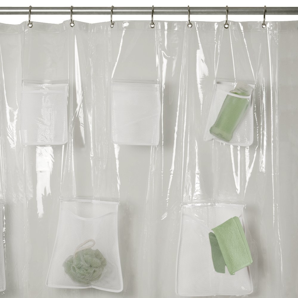 **Maytex Mesh Pocket Shower Curtain**