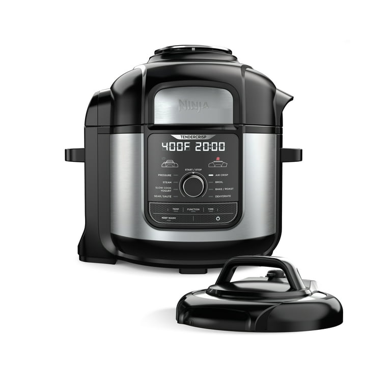 **Ninja Foodi Deluxe XL (8 Quart)** impresses in 2025 with its extra-large capacity and 9-in-1 functionality, including pressure cooking and dehydrating. Perfect for big families, it handled full roasts and batch meals effortlessly during our tests. The TenderCrisp lid