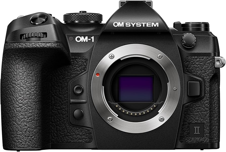 **Olympus OM-1 Mark II** caters to adventurers in 2025 with its Micro Four Thirds system. Its 20.4 MP sensor, 50 fps shooting, and 4K 60p video pack a punch in a compact, weatherproof body. Computational photography