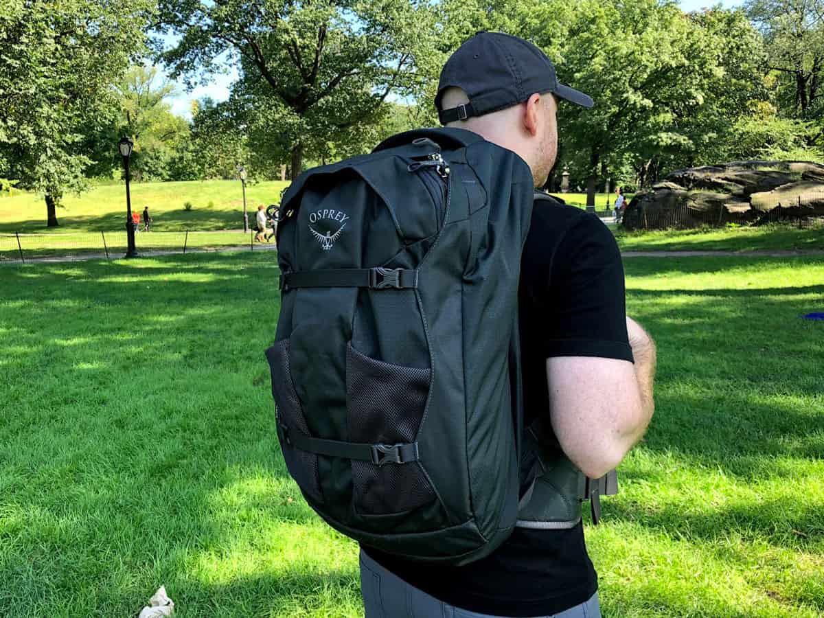 **Osprey Farpoint 40** reigns as our top pick for 2025, blending versatility and comfort for all types of travelers. With a 40-liter capacity, it meets most airline carry-on requirements, making it ideal for short trips or minimalist adventurers. Its stowaway harness and hip belt provide a sleek profile when not in use, while the padded laptop sleeve and lockable zippers ensure security on the go. We loved the breathable back panel during long hauls and the durable, water-resistant fabric that held up in unpredictable weather. **Pros**: Exceptional comfort, great organization, and lifetime warranty. **Cons**: Slightly pricey for casual travelers. Whether you're backpacking through Europe or navigating urban jungles, the Farpoint 40