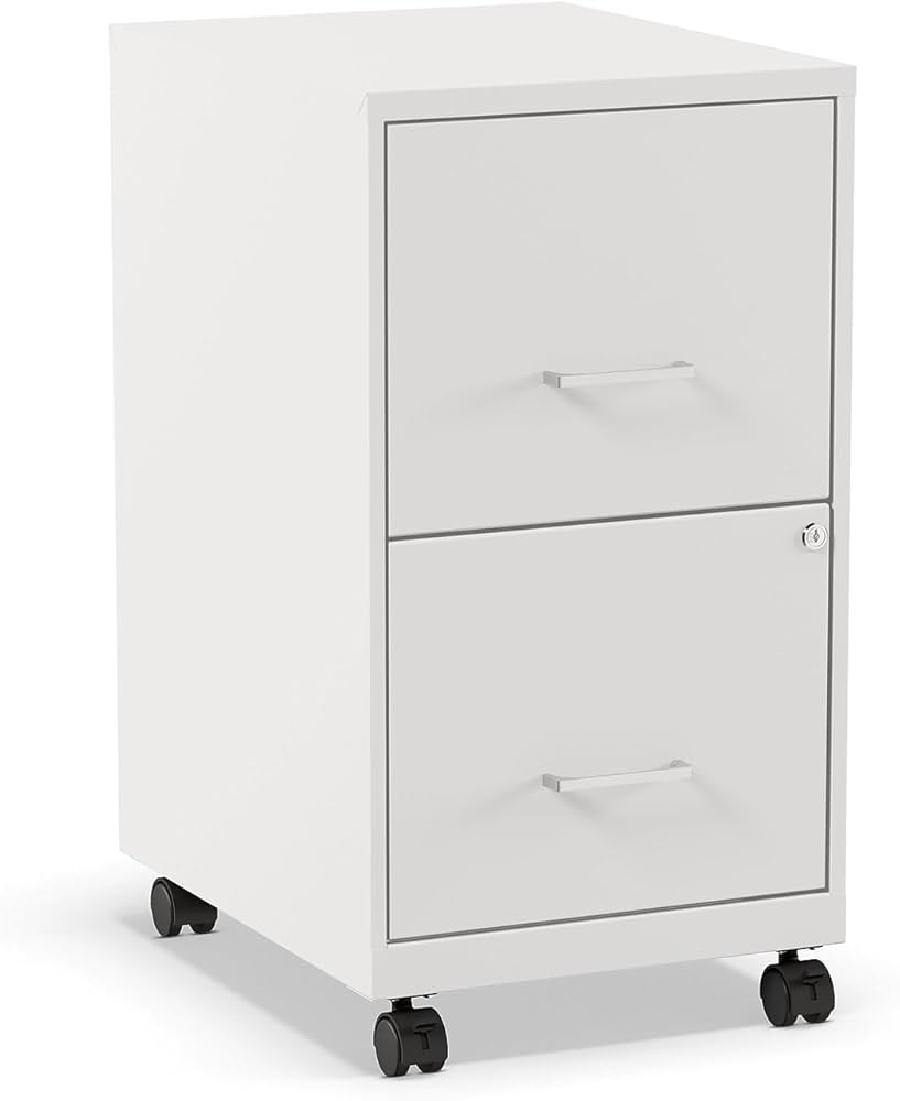 **Staples 2-Drawer Mobile Pedestal File Cabinet**