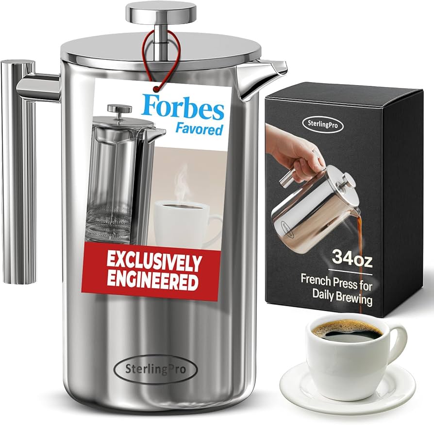 **SterlingPro French Press Coffee Maker (34 oz)**