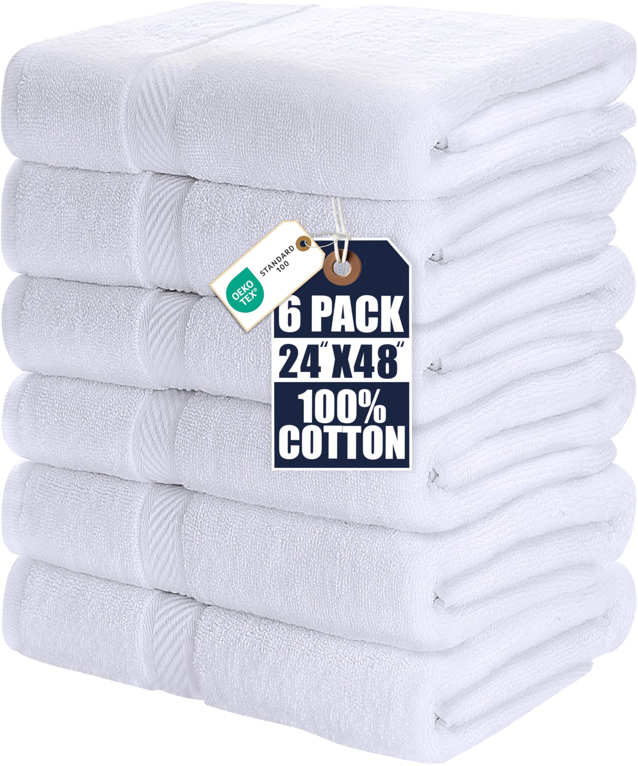 **Utopia Towels 6-Pack Bath Towel Set**