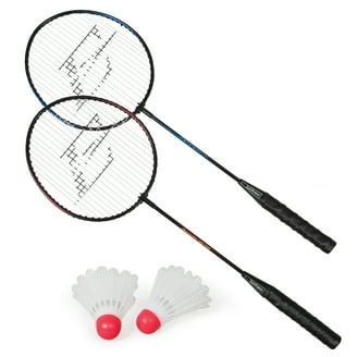 2 Player Badminton Racquet Set with 12 Shuttlecocks