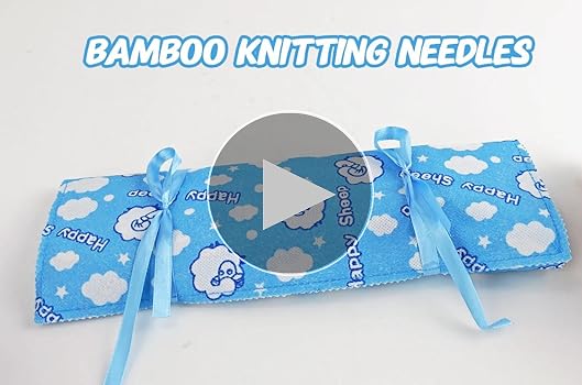 32 Pieces Bamboo Knitting Needles Set with Cable Needle and Stitch Markers