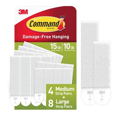 3M Command Picture Hanging Strips, Medium (9 Pairs)