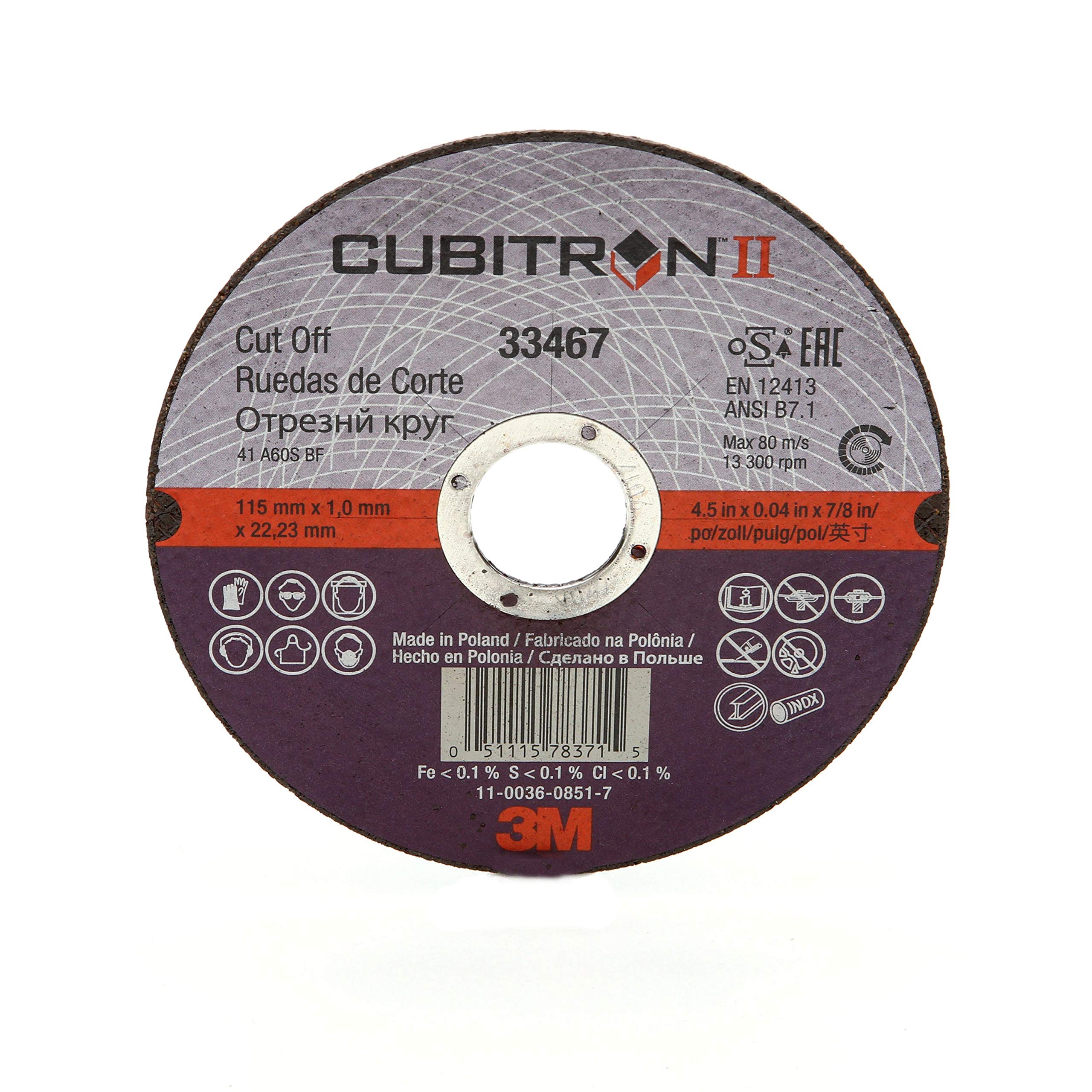 3M Cubitron II 984F Cut-Off Wheel 4-1/2" x 7/8"