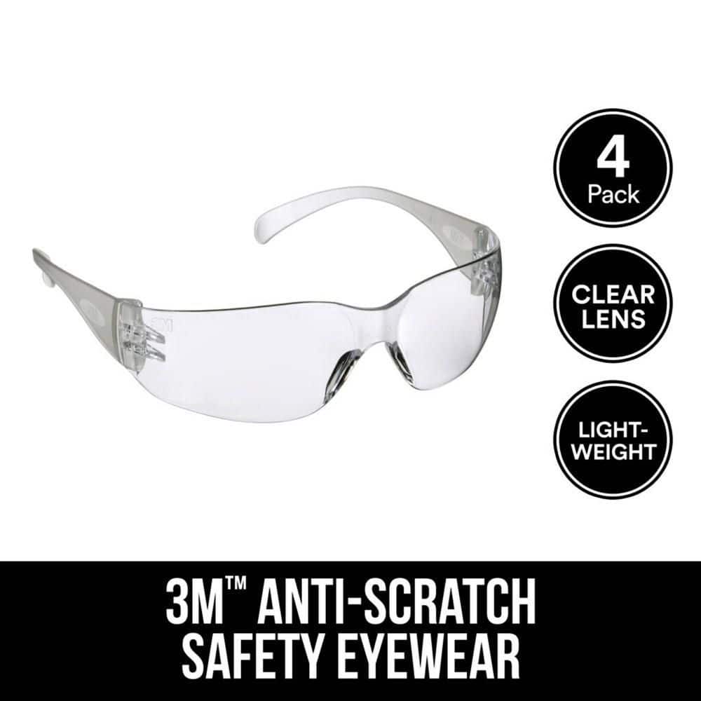 3M Safety Glasses with Clear Lenses