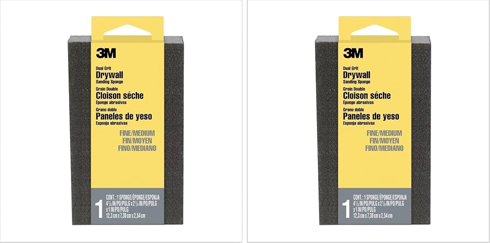 3M Sanding Sponge (Medium and Fine, 2-Pack)