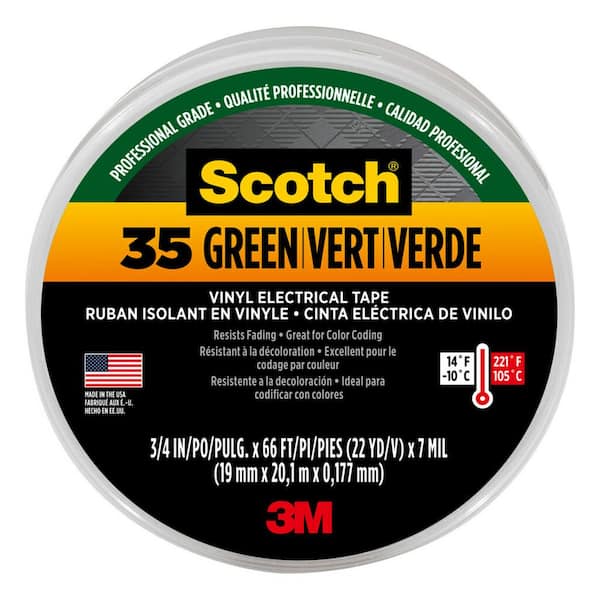 3M Scotch Vinyl Electrical Tape (3/4-in x 66-ft)