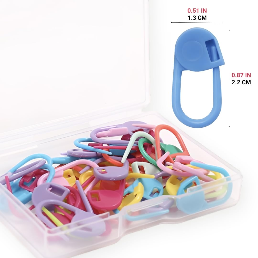 50pcs Stitch Markers Crochet Locking Markers