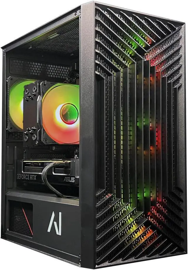 ABS Aeolus Pro Gaming PC – AMD Ryzen 5 7600X, RTX 4070 12GB, 32GB DDR5 RAM, 1TB NVMe SSD