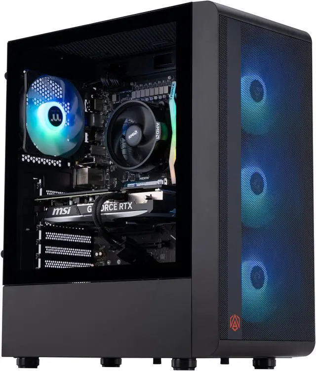 ABS Eurus Ruby Gaming PC (AMD Ryzen 5 7600, RTX 4070 12GB, 32GB DDR5, 1TB NVMe SSD)