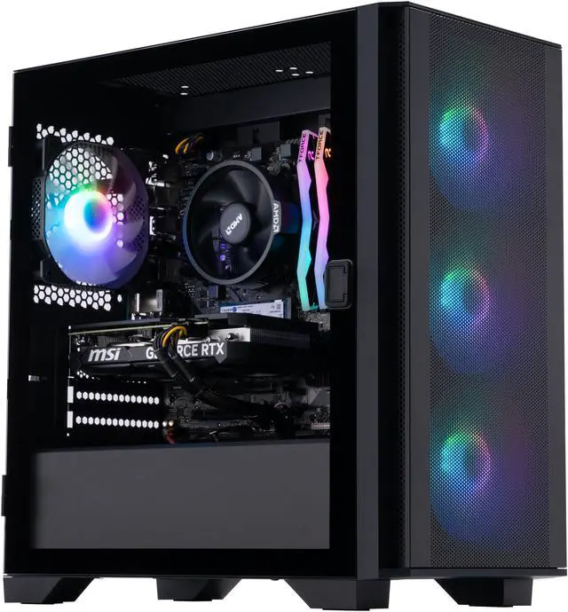 ABS Gladiator Gaming PC (AMD Ryzen 5 7600, RTX 4060 Ti 8GB, 16GB DDR5 RAM, 1TB NVMe SSD)