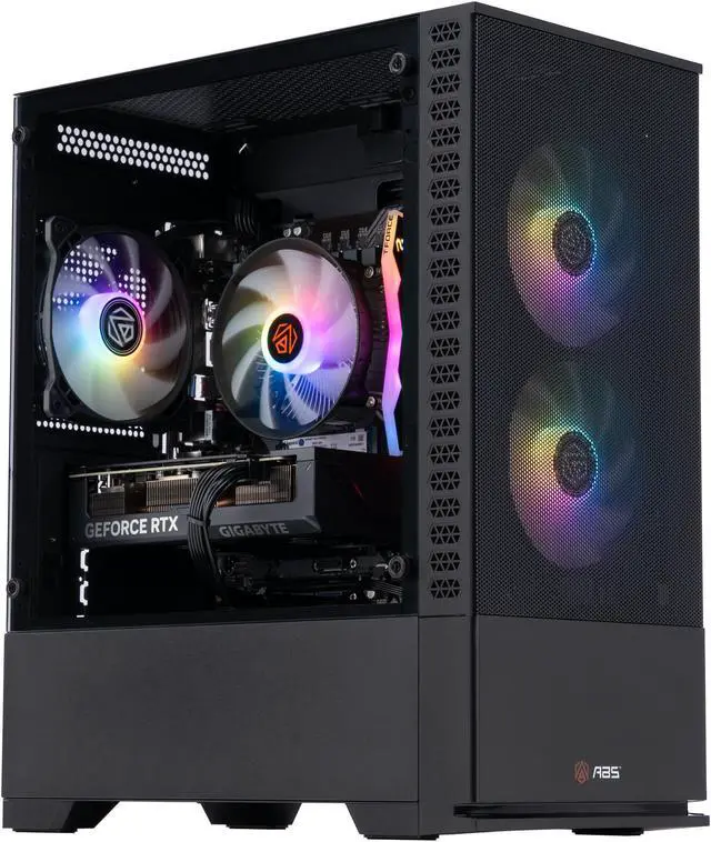 ABS Gladiator Gaming PC - Intel Core i5-13400F, RTX 4070 12GB, 16GB DDR5 RAM, 1TB NVMe SSD