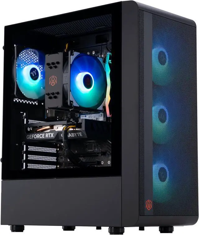 ABS Gladiator Gaming PC, Intel Core i7-14700F, RTX 4060 Ti 8GB, 32GB DDR5 RAM, 1TB NVMe SSD