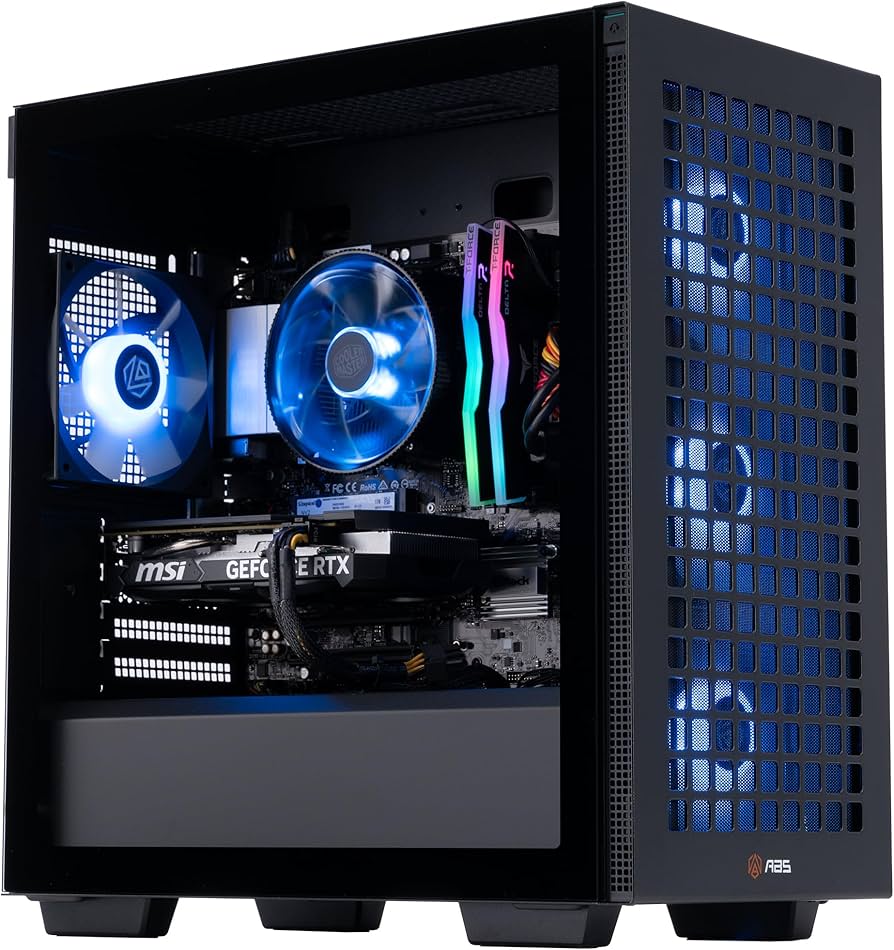 ABS Vortex Ruby (Intel Core i5-14400F, RTX 4060 Ti 8GB, 16GB DDR5 RAM, 1TB NVMe SSD) + Alienware AW2524H 25-inch 1080p 360Hz Monitor + Razer Huntsman Mini Keyboard, Viper V2 Pro Mouse, BlackShark V2 Headset