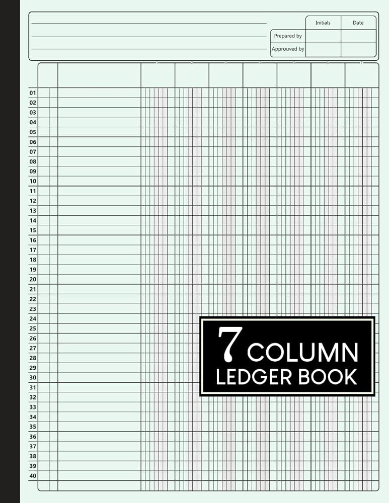 Account Book 7 Column Ledger (Rediform)