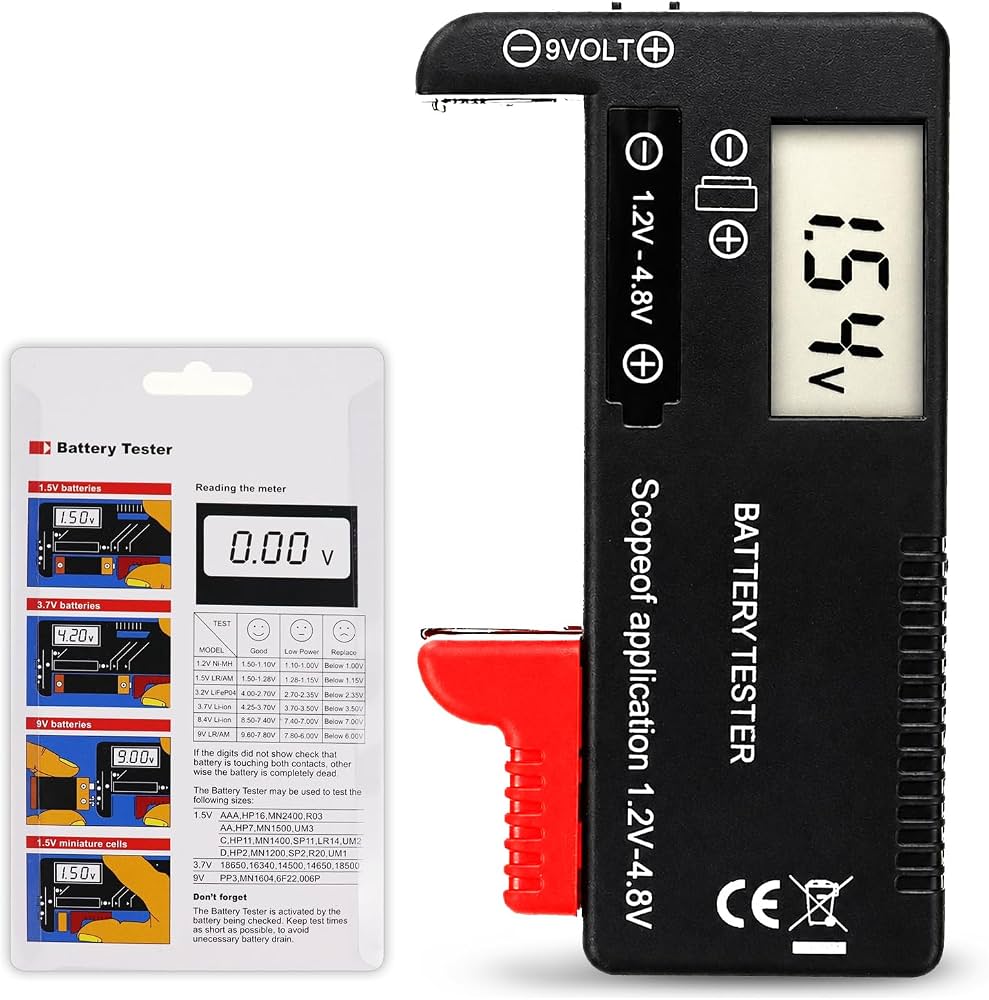 Accutest Digital Battery Tester (AA/AAA/C/D/9V)