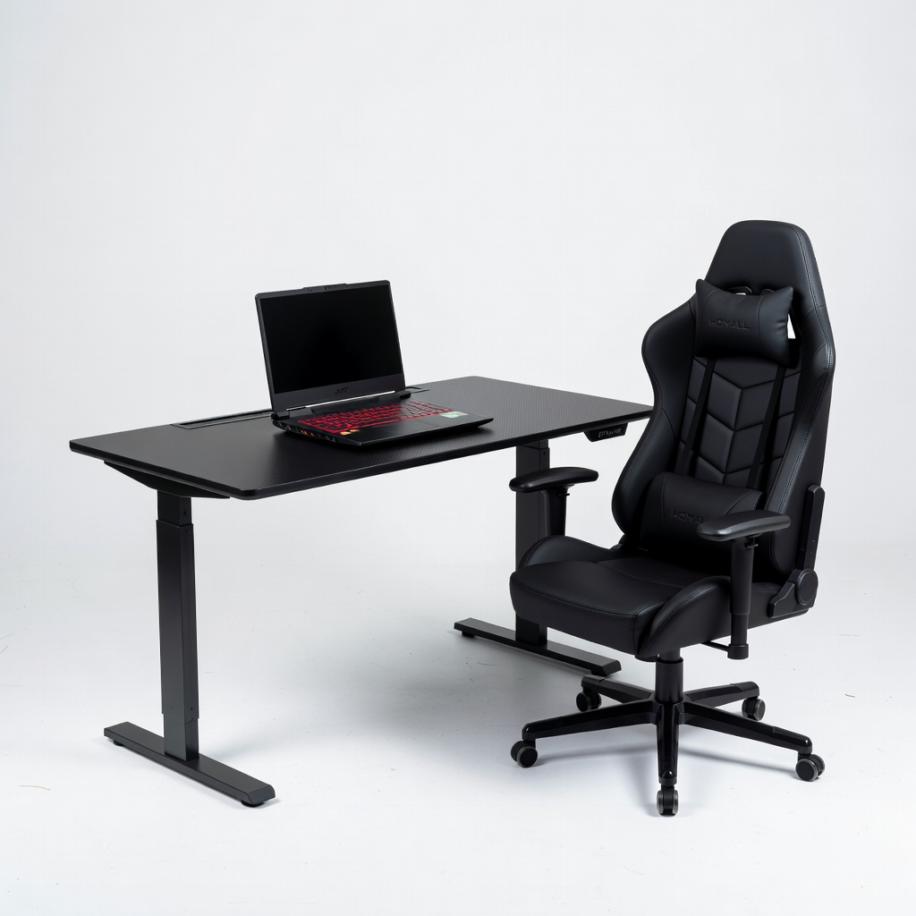 Acer Nitro V 15 (2026, AMD Ryzen 7 8845HS, RTX 4050, 16GB RAM, 512GB SSD) + GTPLAYER Gaming Desk + Homall Gaming Chair Bundle