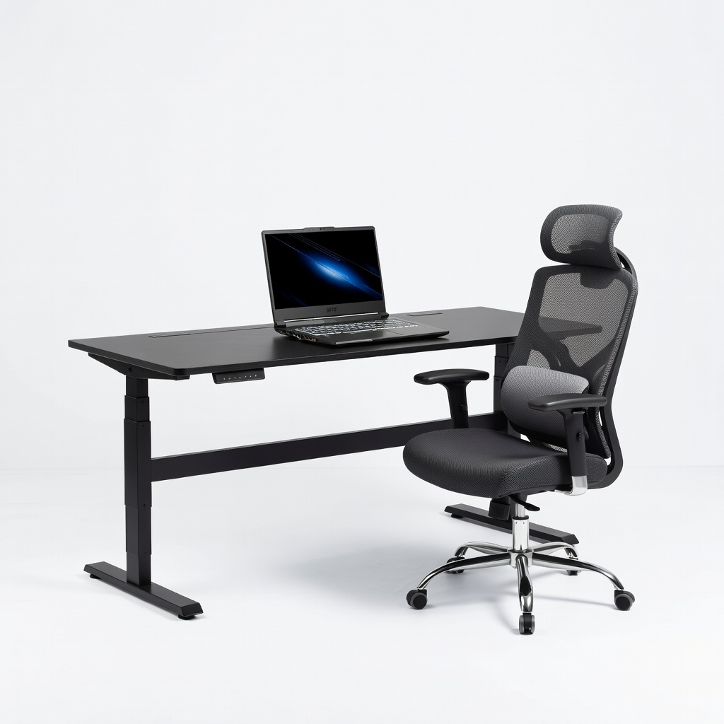 Acer Nitro V 15 ANV15-51 Laptop + Eureka Ergonomic 60-Inch Gaming Desk + SIHOO M18 Office Chair Setup