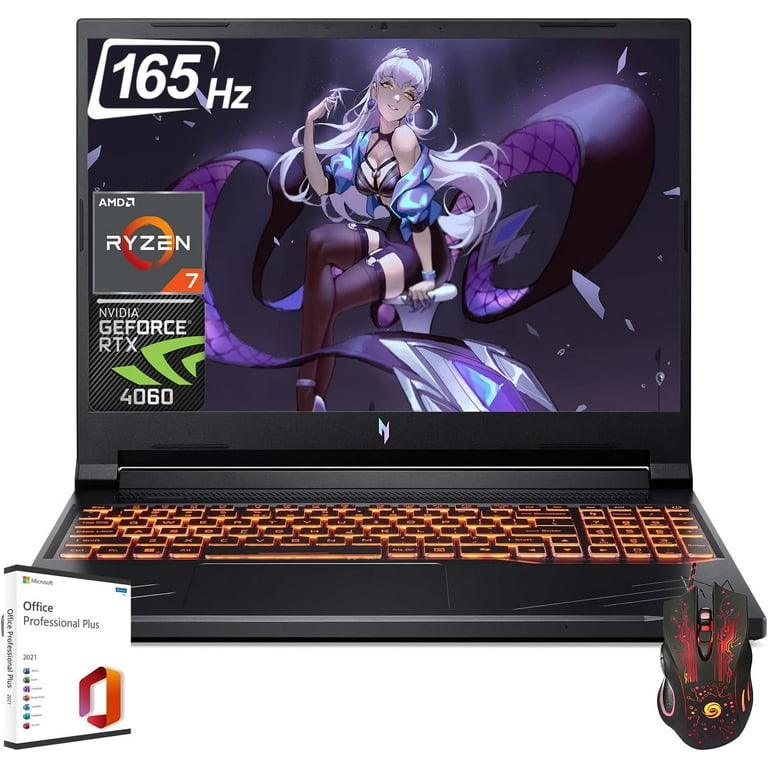 Acer Nitro 5 Gaming Laptop, Intel Core i5-12500H, 15.6" FHD 144Hz IPS Display, NVIDIA GeForce RTX 3050, 8GB DDR4, 512GB SSD