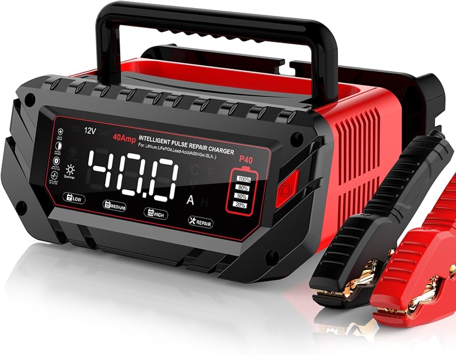 ACTECMAX 6V/12V Smart Battery Charger