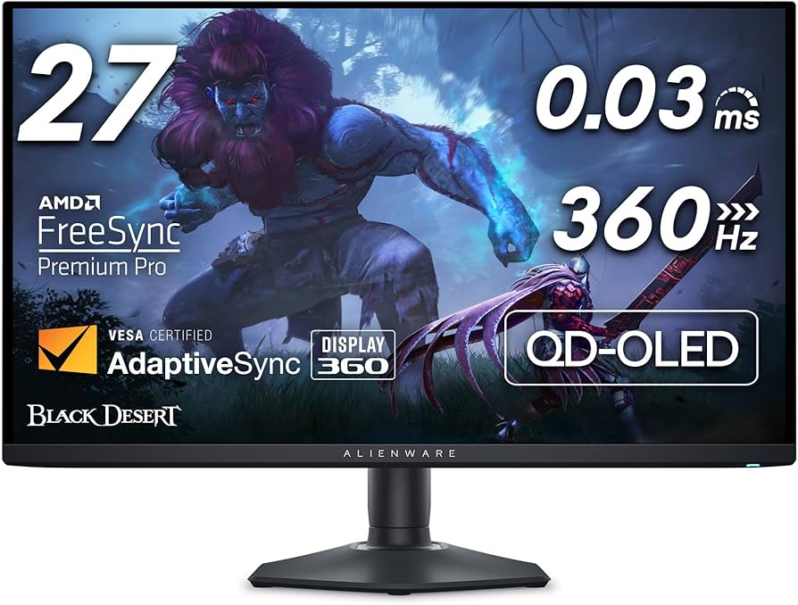 Alienware AW2725DF 27" 360Hz QD-OLED Gaming Monitor