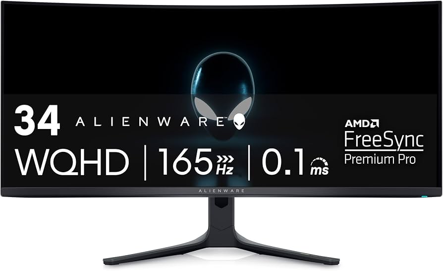 Alienware AW3423DWF 34-inch QD-OLED 165Hz Ultrawide Gaming Monitor