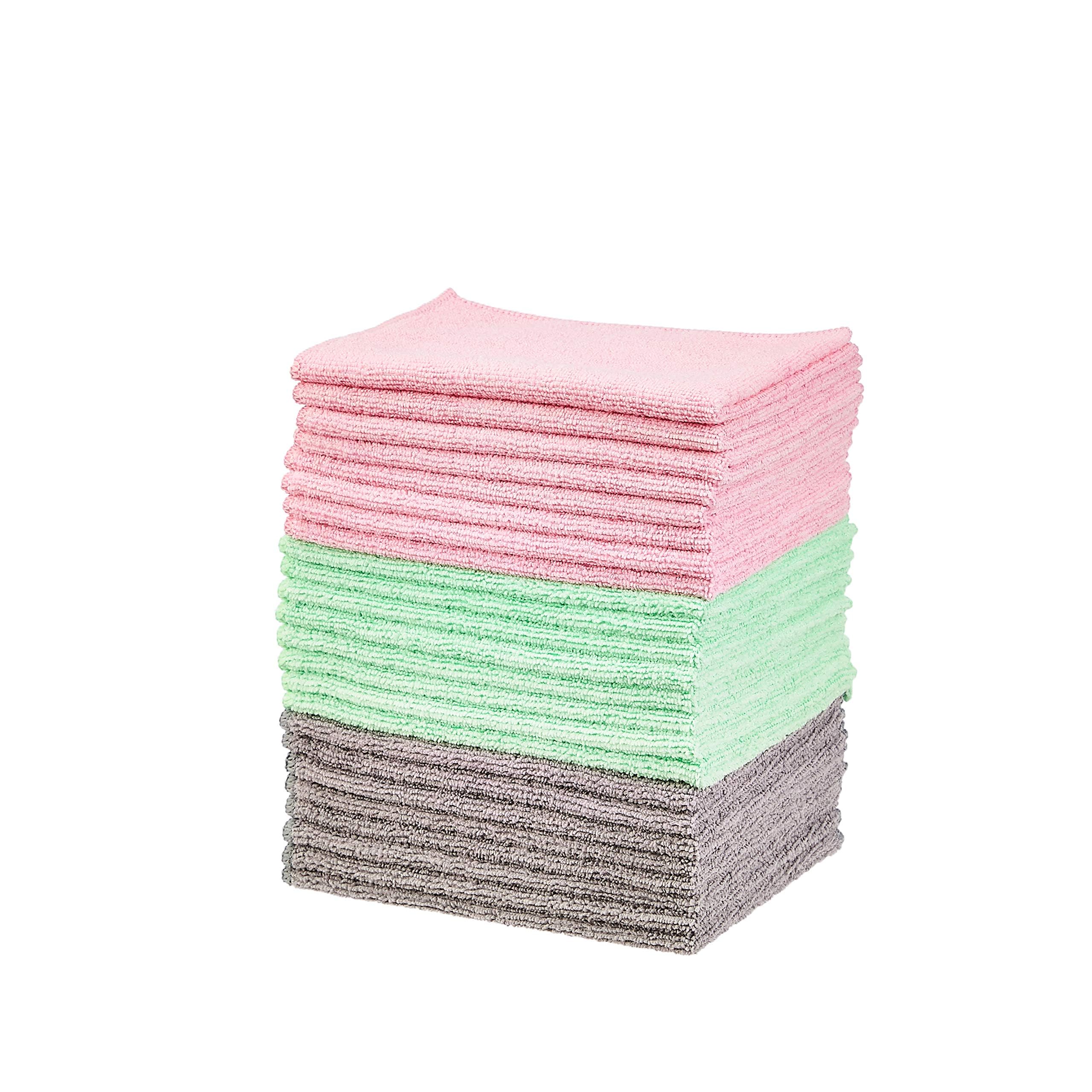 Amazon Basics Microfiber Cleaning Cloths (24-pack)