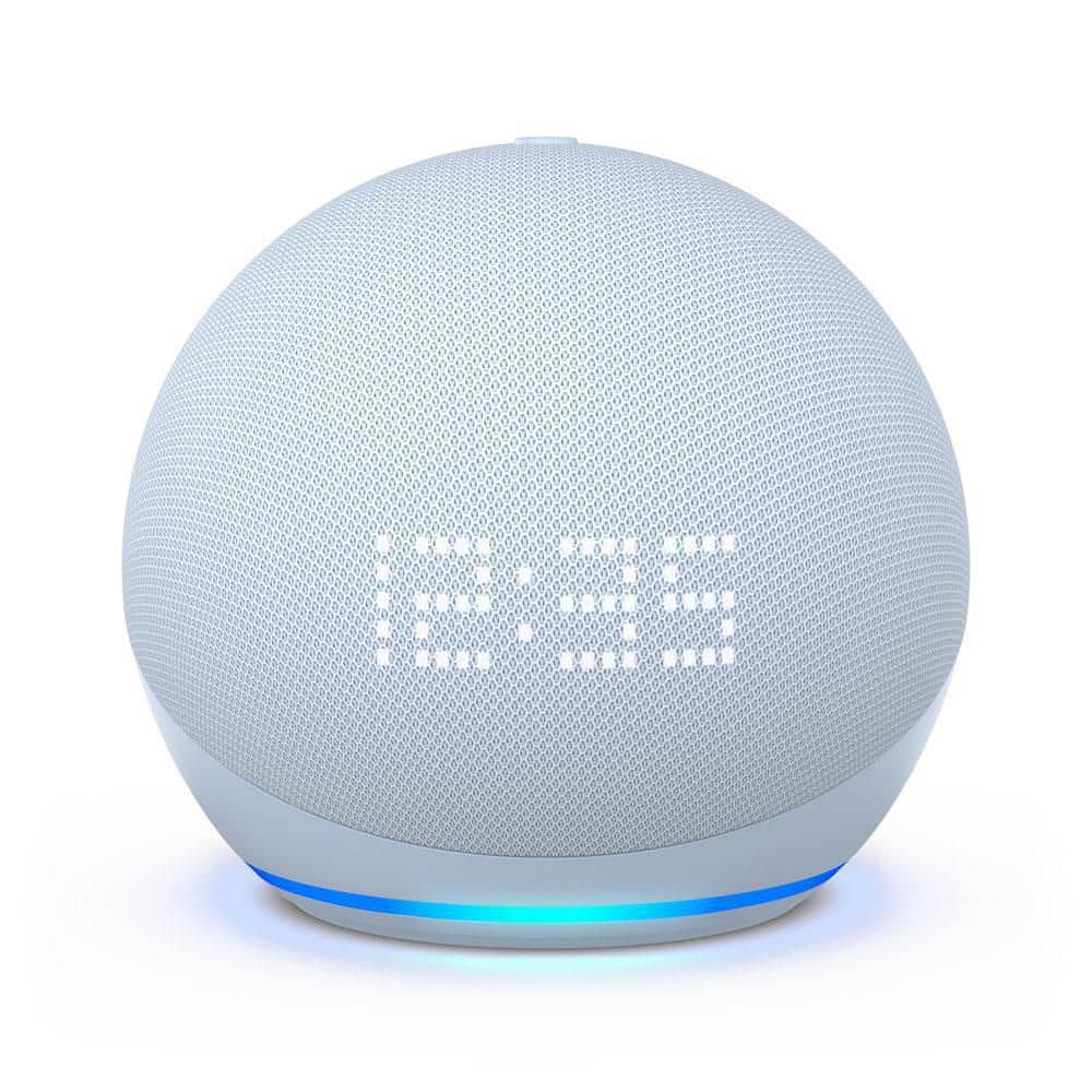 Amazon Echo Dot (5th Gen, 2022 release) | With clock | Smart speaker with Alexa