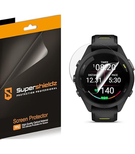 AmFilm Screen Protector for Garmin Forerunner 265