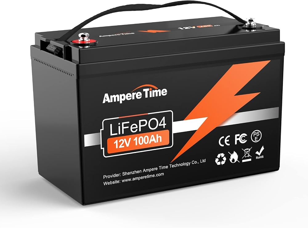 Ampere Time 12V 100Ah LiFePO4 Battery