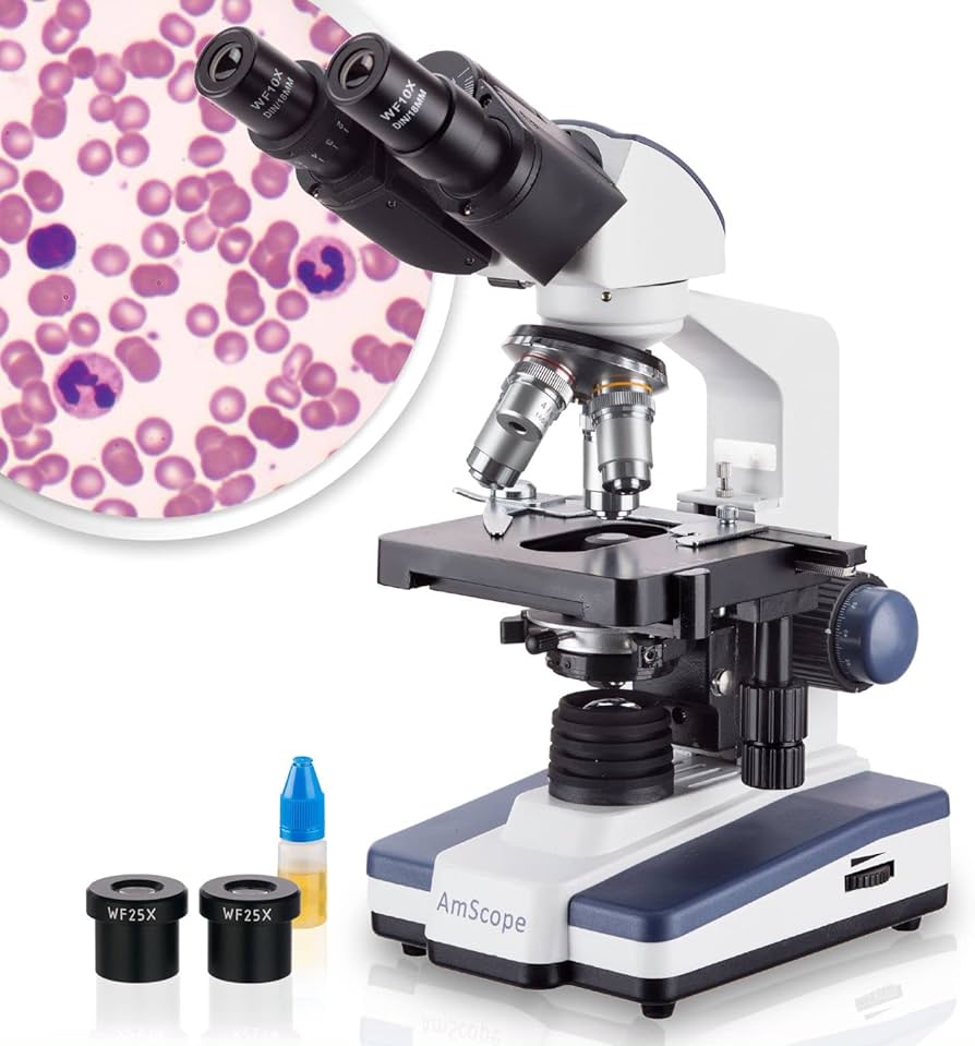 AmScope B120C Siedentopf Binocular Compound Microscope