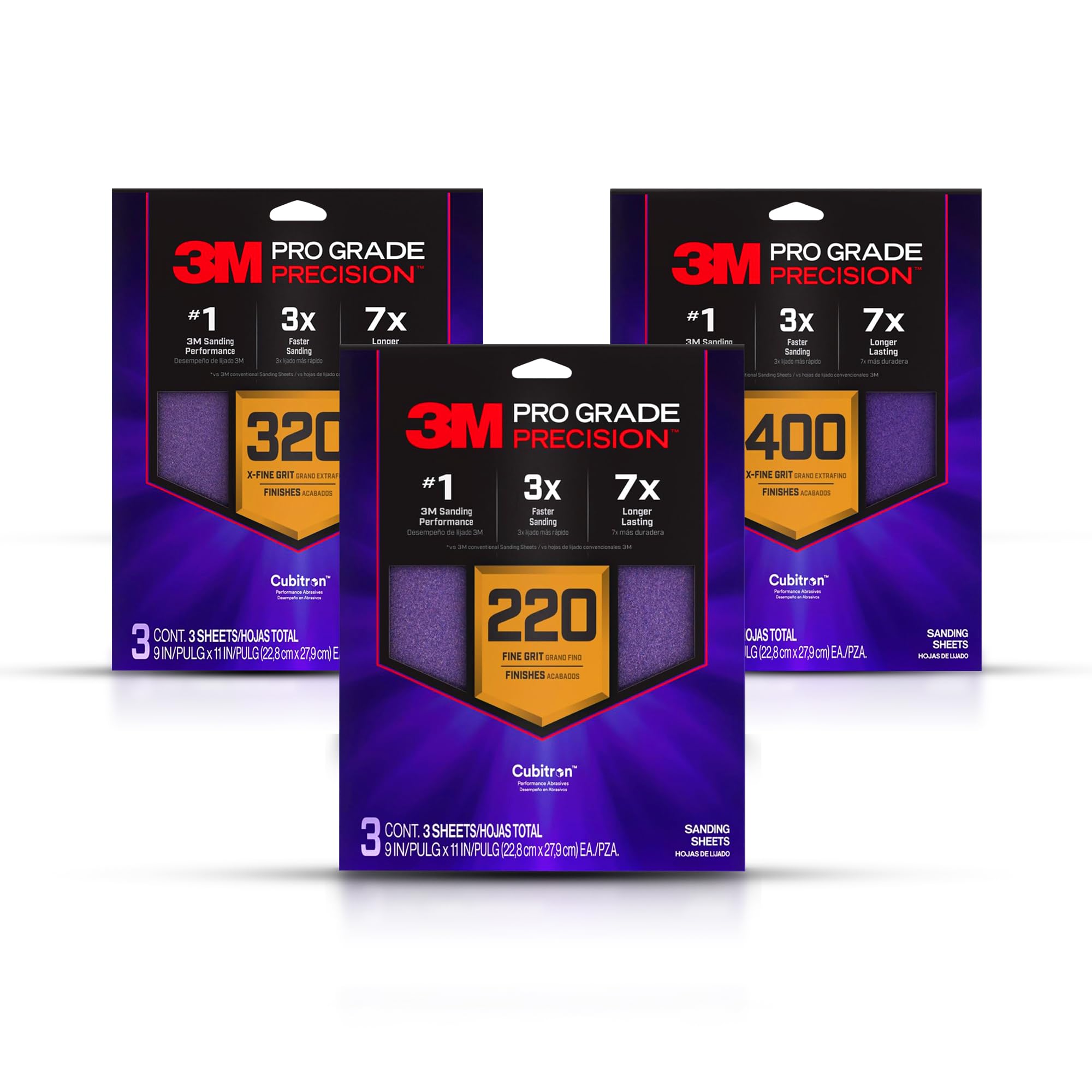 3M Pro Grade Precision Sandpaper Assortment (9A3NA)