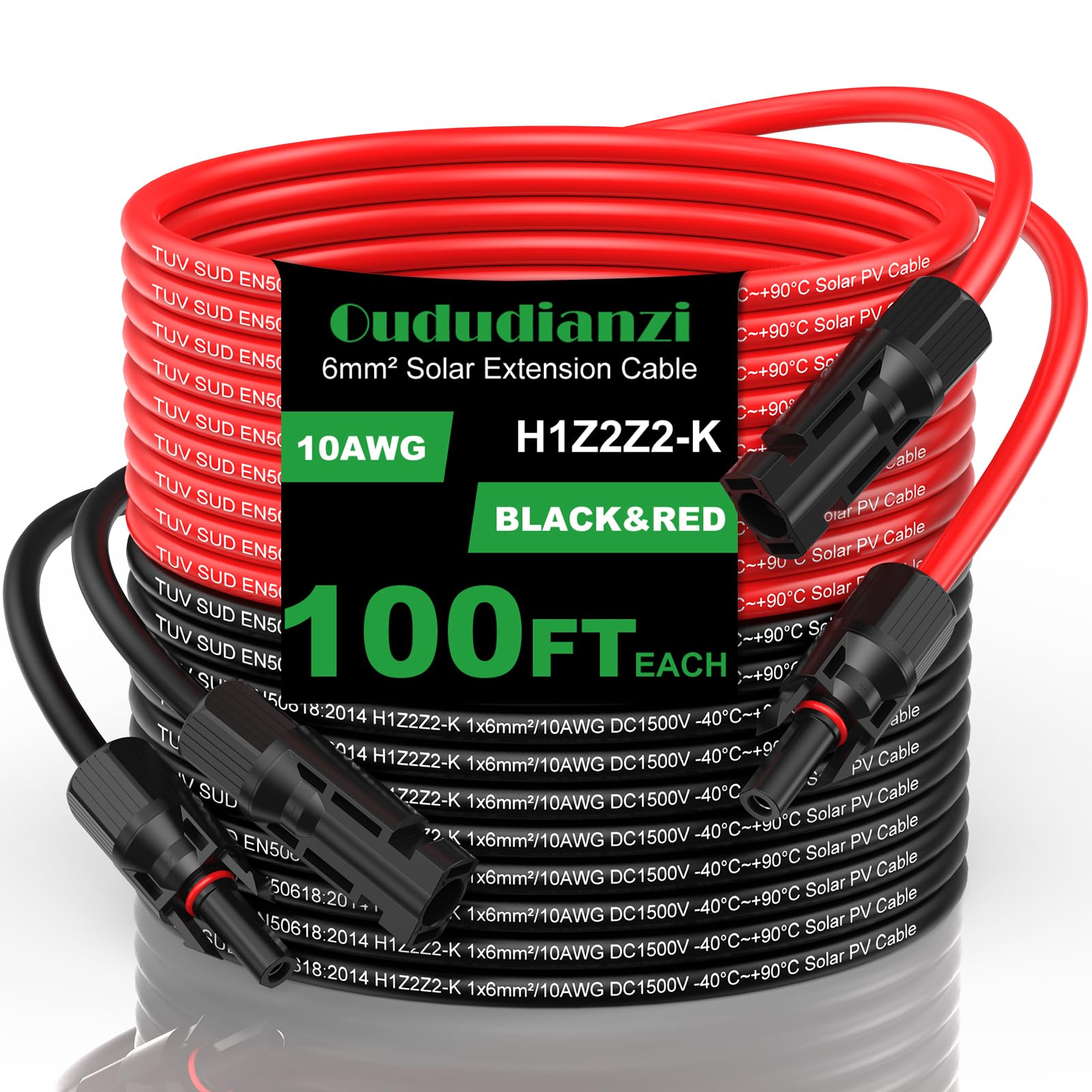 Ampper 10 Gauge Solar Extension Cable with MC4