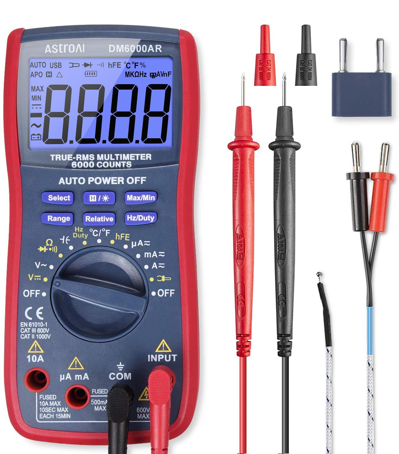 AstroAI Digital Multimeter TRMS 6000 Counts
