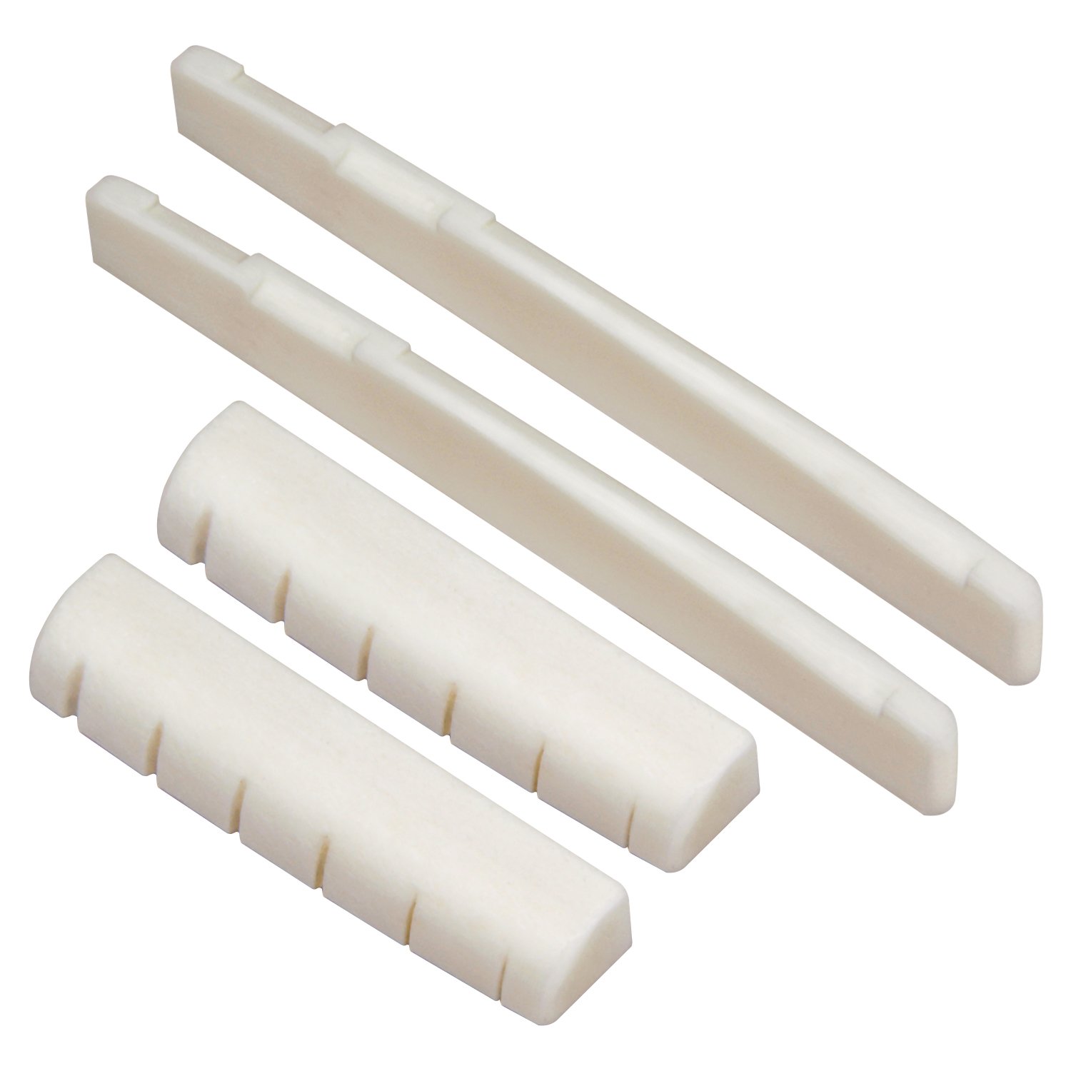 Blisstim Unbleached Bone Nut and Saddle Set