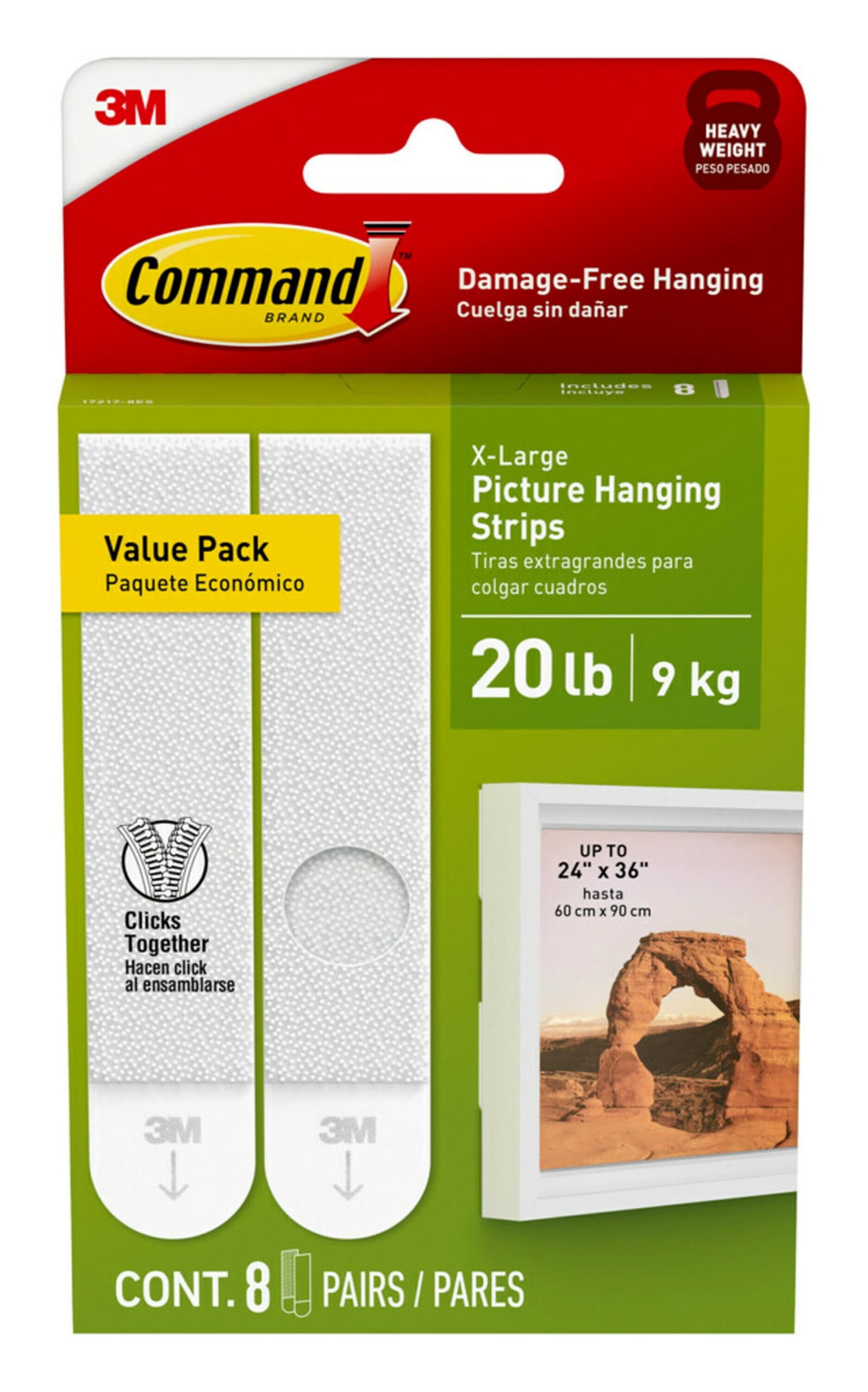 Command Picture Hanging Strips (ASIN: B07D3K72QD)