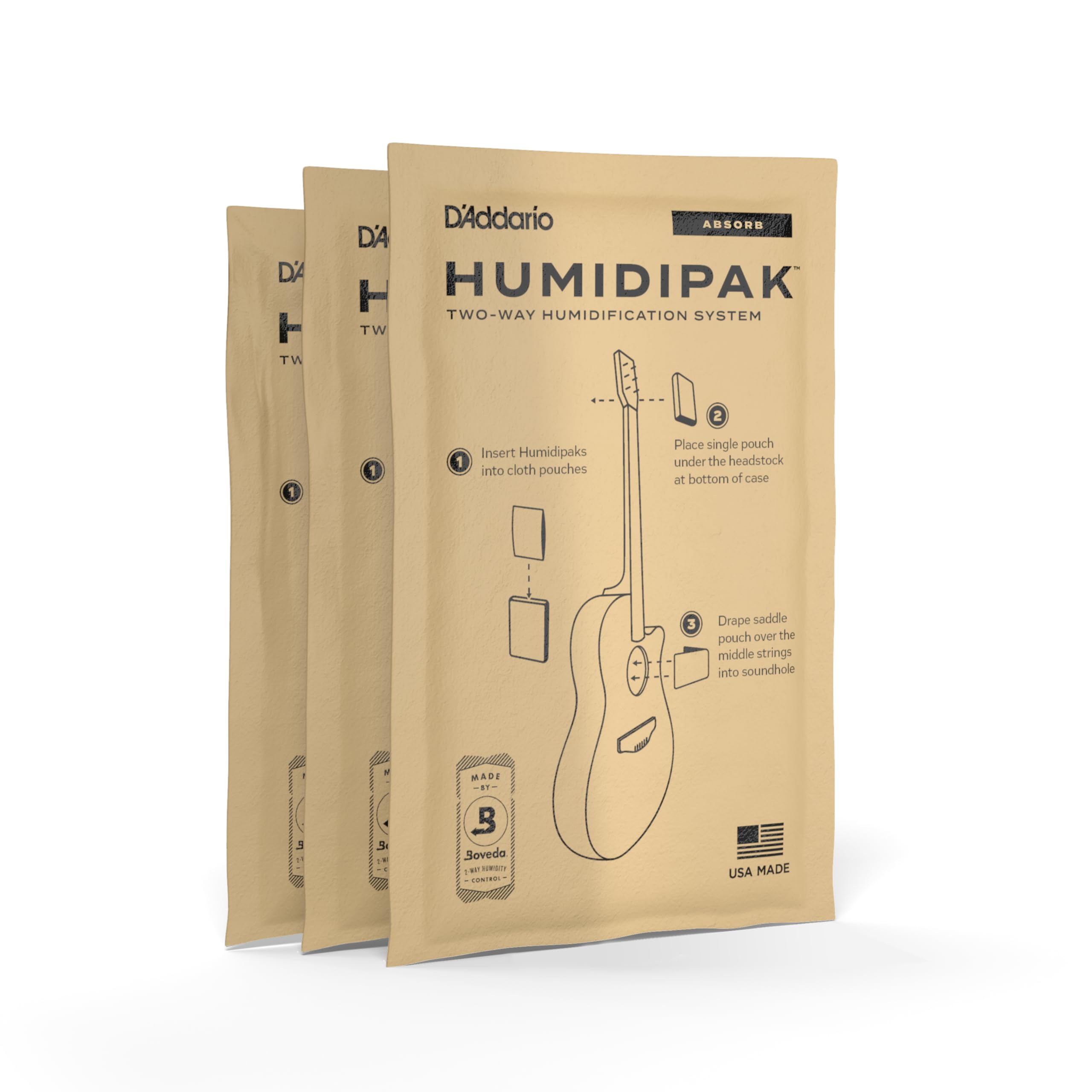 D'Addario Humidipak Standard (3-Pack)