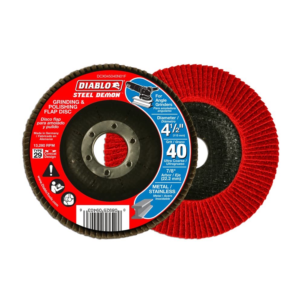 Diablo DFLFS04504040H 4-1/2" Stainless Flap Disc