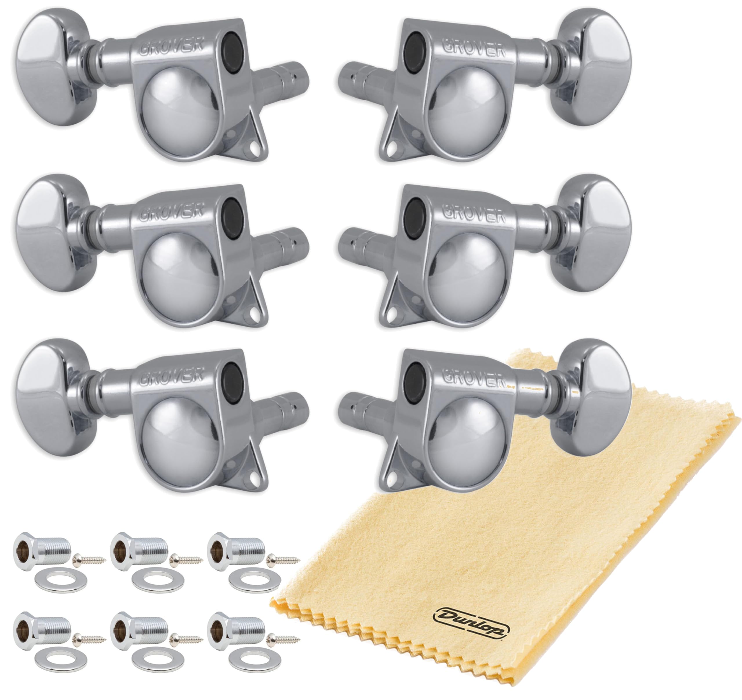 Grover 406C Mini Locking Rotomatics Tuners (Nickel)