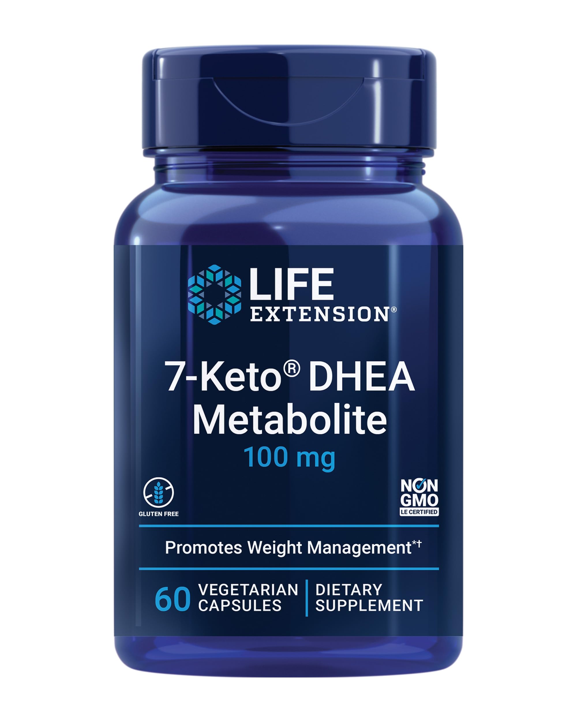 Jarrow Formulas 7-Keto DHEA 100 mg, 60 Veggie Caps