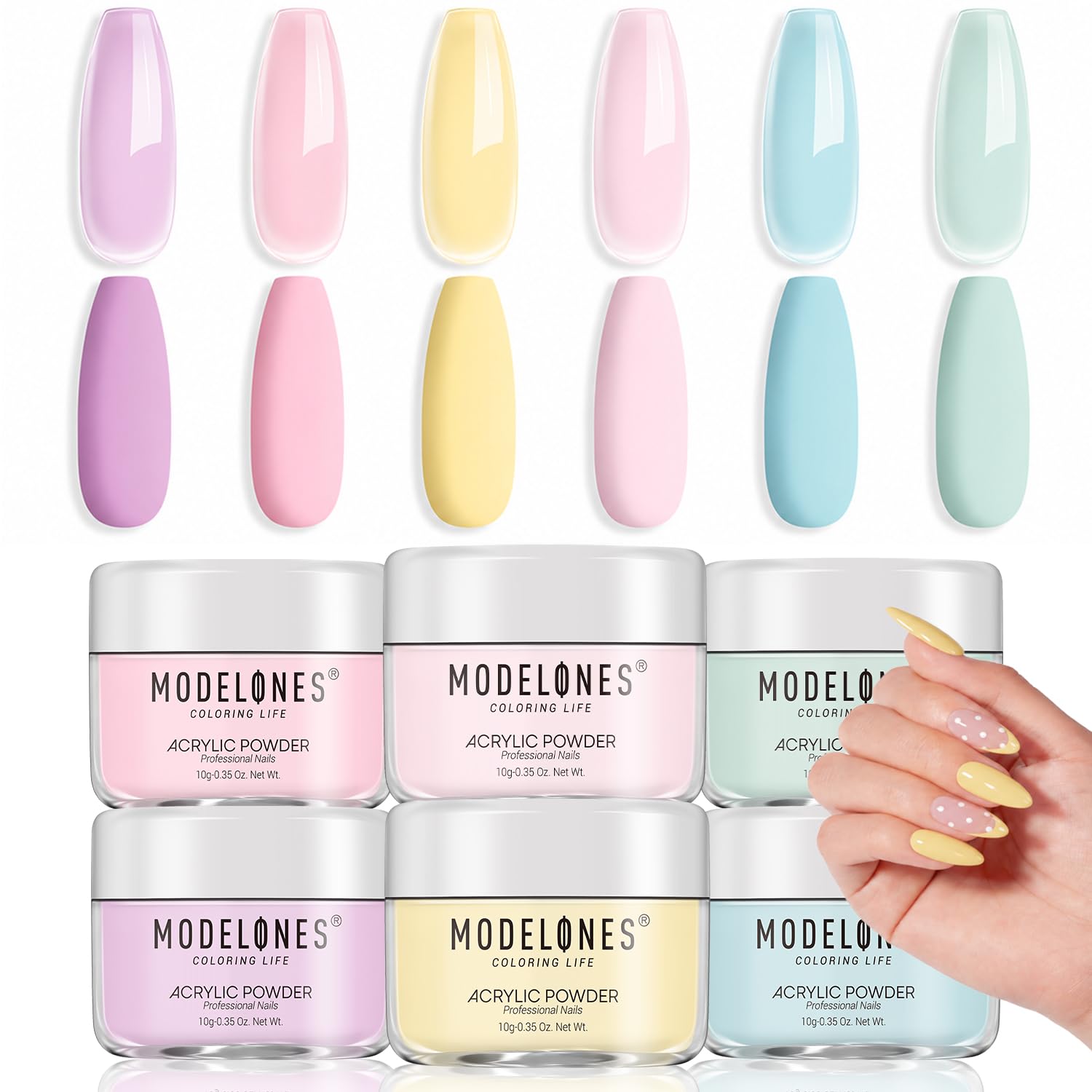 Modelones Acrylic Powder Set (24 Colors)