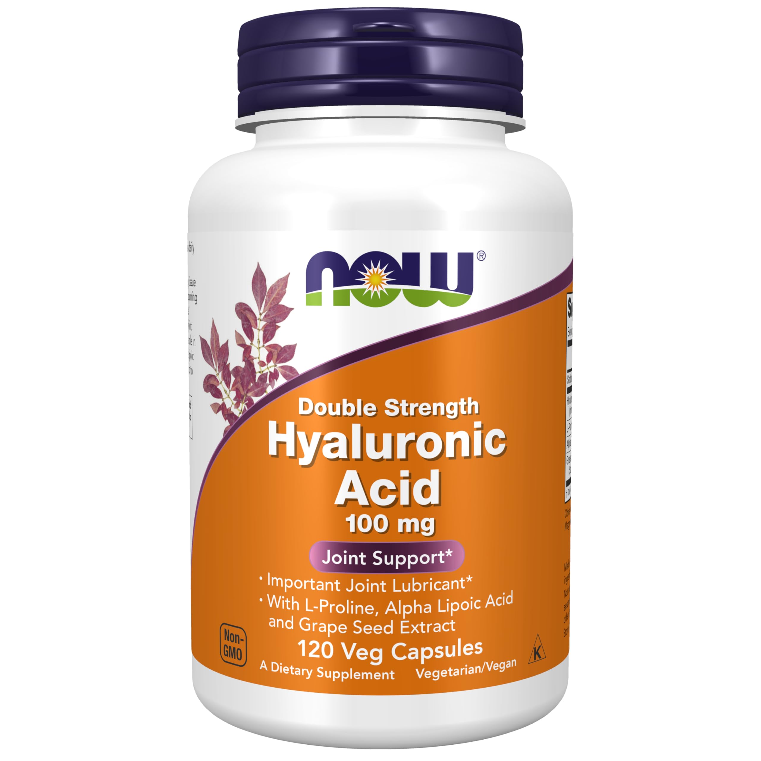NOW Foods Hyaluronic Acid Double Strength 100mg