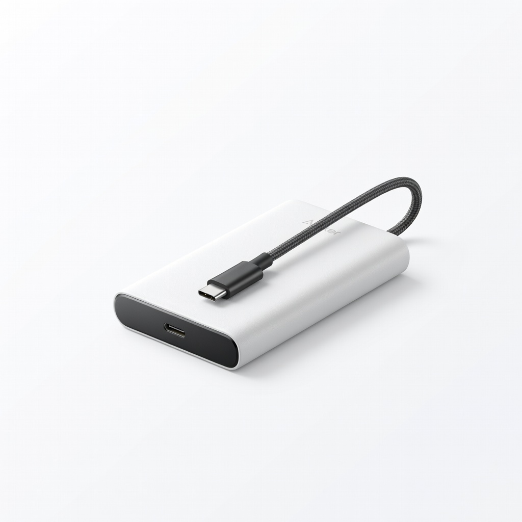 Anker 511 Nano Power Bank (PowerCore 5K, Built-In USB-C Cable)