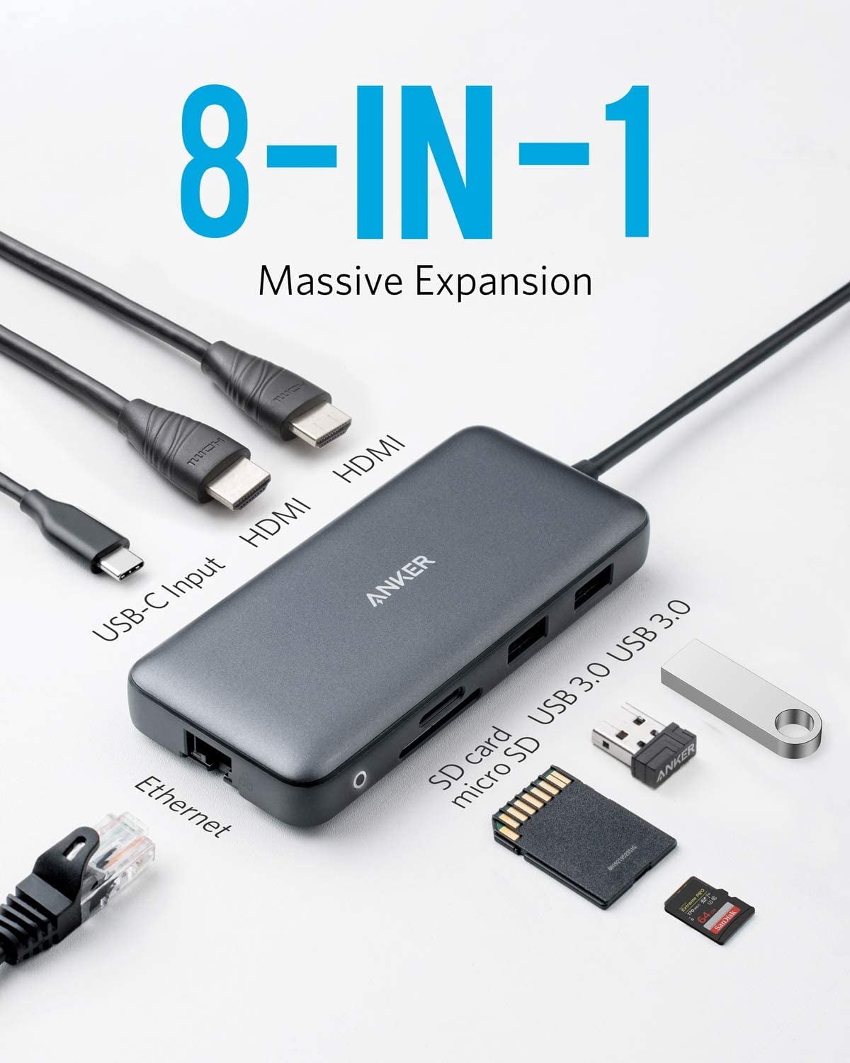 Anker PowerExpand 8-in-1 USB-C Hub